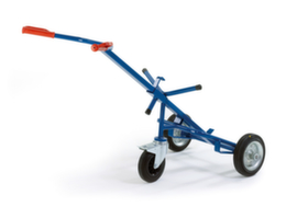 Rollcart ESD-trommelwagen met steunwiel, draagvermogen 250 kg, massief rubber banden