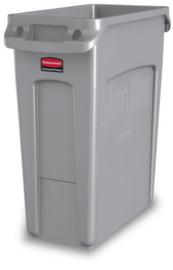 Rubbermaid Afvalverzamelbak Slim Jim® met ventilatiekanalen, 60 l, grijs