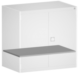 bott Gegalvaniseerd legbord voor systeemkast cubio, breedte x diepte 1050 x 400 mm