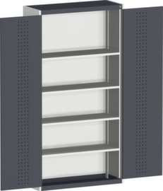 bott Kast met geperforeerde platen cubio, 4 legborden