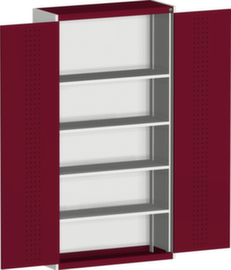 bott Kast met geperforeerde platen cubio, 4 legborden