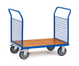 fetra Dubbele kopwandwagen van gaasmateriaal MULTIVARIO, draagvermogen 400 kg, laadvlak lengte x breedte 850 x 500 mm