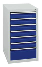 stumpf Ladekast ST 410, 7 lade(n), RAL7035 lichtgrijs/RAL5010 gentiaanblauw