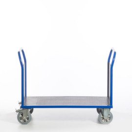 Rollcart Dubbele kopwandwagen met anti-slip laadvlak, draagvermogen 1200 kg, laadvlak lengte x breedte 1200 x 800 mm