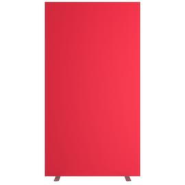 Paperflow Scheidingswand met tweezijdige stoffen bekleding, hoogte x breedte 1740 x 940 mm, wand rood