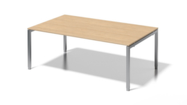 Bisley In hoogte verstelbare vergadertafel/directiebureau Cito, breedte x diepte 2000 x 1200 mm, plaat esdoorn