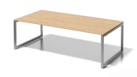 Bisley Vergadertafel en directiebureau Cito met sledeframe, breedte x diepte 2400 x 1200 mm, plaat esdoorn