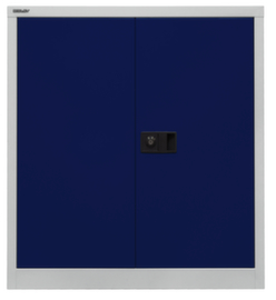 Bisley Dossierkast Universal, 2 ordnerhoogten, lichtgrijs/oxfordblauw