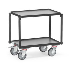 fetra Tafelwagen GREY EDITION voor euronorm-bakken 605x405 mm, draagvermogen 250 kg, 2 etages