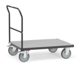 fetra Duwbeugelwagen GREY EDITION, draagvermogen 500 kg, laadvlak lengte x breedte 850 x 500 mm