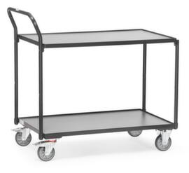 fetra Tafelwagen GREY EDITION 850x500 mm, draagvermogen 300 kg, 2 etages