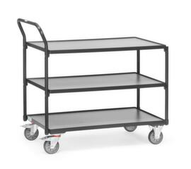 fetra Tafelwagen GREY EDITION 850x500 mm, draagvermogen 300 kg, 3 etages