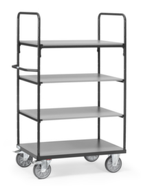 fetra Etagewagen GREY EDITION, draagvermogen 600 kg, 4 etages