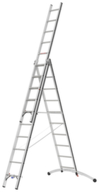 Hymer Multifunctionele ladder met Smart-Base®-traverse, 3 x 10 sporten met antislipprofiel