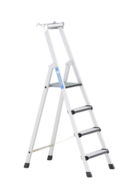 ZARGES Ladder Comfortstep S eenzijdig te betreden, 4 traanplaat treden met bekleding