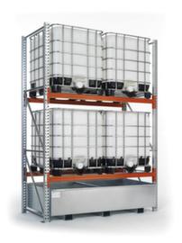 META Palletstelling MULTIPAL voor vaten en KTC/IBC, breedte 2395 mm, voor 4 pallets