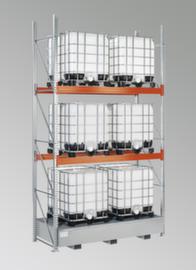 META Palletstelling MULTIPAL voor vaten en KTC/IBC, breedte 2395 mm, voor 6 pallets