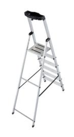 Krause Universele trapladder, 6 trede(n) met traanplaatprofiel