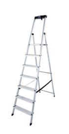 Krause Universele trapladder, 7 trede(n) met traanplaatprofiel