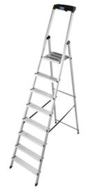 Krause Universele trapladder, 8 trede(n) met traanplaatprofiel