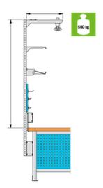 Staander voor werktafelconstructies, hoogte 850 mm