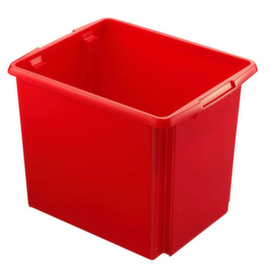 Lichte draaistapelbak, rood, inhoud 45 l