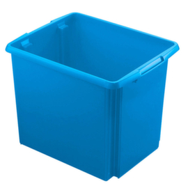 Lichte draaistapelbak, blauw, inhoud 45 l