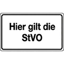 Parkeerbord SafetyMarking® "StVO geldt hier