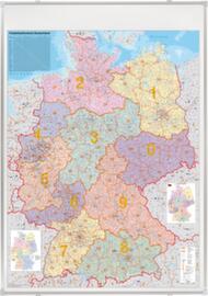 Franken Postcodekaart van Duitsland, hoogte x breedte 1380 x 980 mm