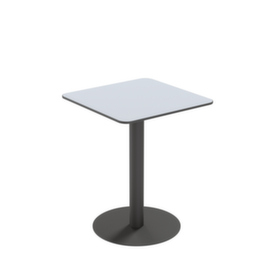 Paperflow Weerbestendige outdoor-tafel Cross, breedte x diepte 600 x 600 mm, plaat grijs