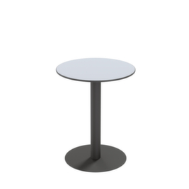 Paperflow Weerbestendige outdoor-tafel Cross, Ø 600 mm, plaat grijs