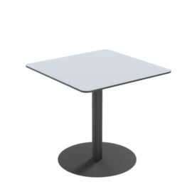 Paperflow Weerbestendige outdoor-tafel Cross, breedte x diepte 800 x 800 mm, plaat grijs