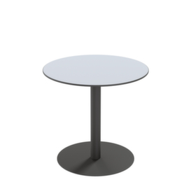 Paperflow Weerbestendige outdoor-tafel Cross, Ø 800 mm, plaat grijs