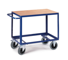 Rollcart Tafelwagen met 1 open etage 1200x800 mm, draagvermogen 600 kg, 2 etages