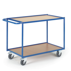 Rollcart Tafelwagen met randen 790x490 mm, draagvermogen 250 kg, 2 etages