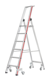 Hymer Verrijdbare platformladder 8226, 6 verstevigde, sterk geprofileerde treden