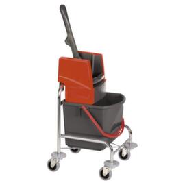 Vermop Dweilwagen Mistral MISTRAL met mopwringer, 1x17 l emmer in rood