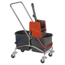 Vermop Dweilwagen Mistral MISTRAL met mopwringer, 2x17 l emmer in ROOD/BLAUW