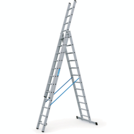 ZARGES Multifunctionele telescoopladder Skymaster DX, 3 x 12 driehoekige sporten