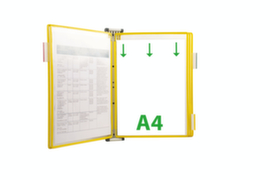 tarifold Wandsysteem voor displaypanelen, met 5 zichtpanelen in DIN A4