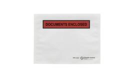 documenthoes van papier "Documents enclosed", DIN A6