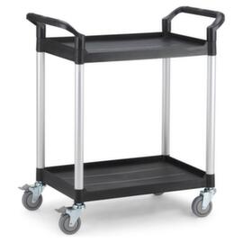 UDOB&Auml;R Kunststof etagewagen 793x510 mm, draagvermogen 180 kg, 2 etages
