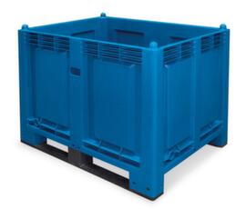 Grote container, inhoud 550 l, blauw, 2 sleden