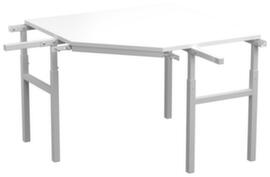 Treston Koppelelement voor bureau, breedte x diepte 1100 x 700 mm, plaat RAL7035 lichtgrijs