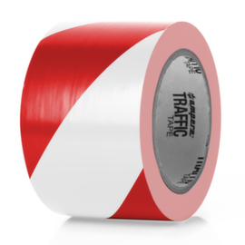 a.m.p.e.r.e. Vloermarkeringstape TRAFFIC Tape Standard, rood/wit