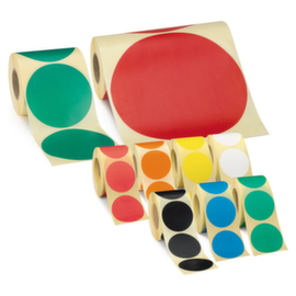 Oranje verwijderbare signaaletiketten diameter 150 mm