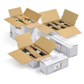 Flesverzenddoos met bescherming voor 3 flessen van 75 cl