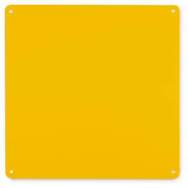 Identificatiepaneel van gele plastic voor magazijnen 300 x 300 mm