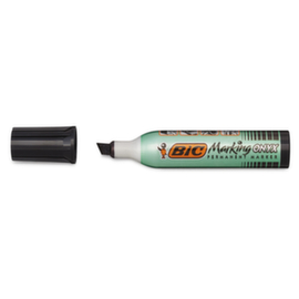 Permanente marker met schuine punt Bic Onyx zwart