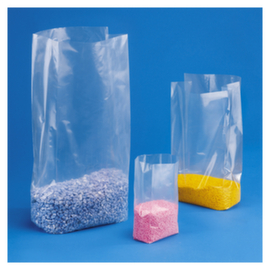 Plastic zak met zijvouw 30 micron Raja 25x15x60 cm
